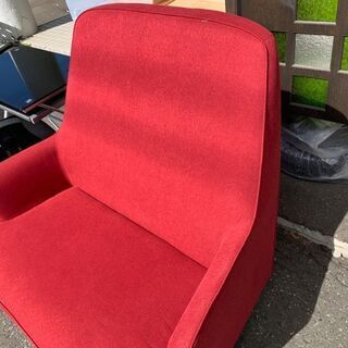 Francfranc購入!!ハイバックファブリックソファー レッド 2人