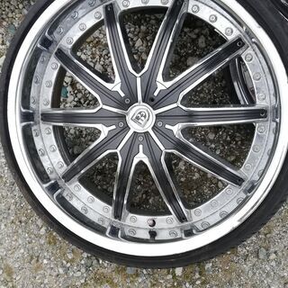 レア！ メッキ 215/30ZR20 なんと20インチ4穴 LEXANI LX20