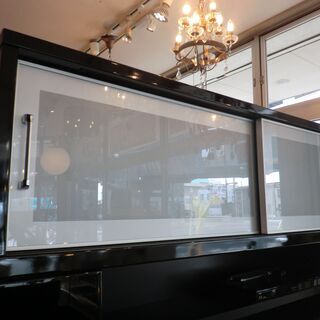 中古美品】自社配送＆設置可能 ハイタイプテレビボード 鏡面仕上げ