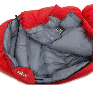 KLYMIT(クライミット) 寝袋 KSB20 ダウンスリーピングバッグ レッド