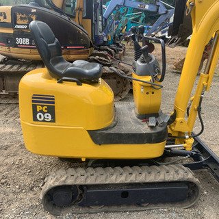 コマツ PC09 現物確認OK！ユンボ バックフォー 綺麗な方だと思います。