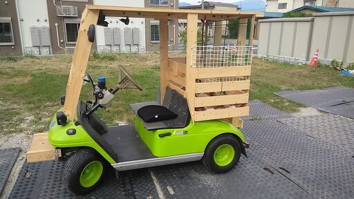 年内引き取り希望、値引きします、ゴルフ用２名乗車乗用カート改ミニカー登録車両。