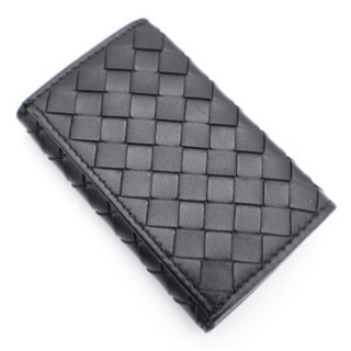 《BOTTEGA VENETA/イントレチャート コインケース》Aランク 黒 美