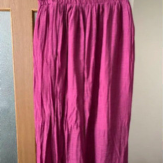 大きいサイズ　ロングスカート　ピンク