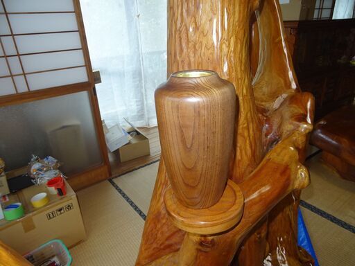 天然木☆欅／けやき／ケヤキ 置物 オシャレ 大迫力 木工工芸品 希少材