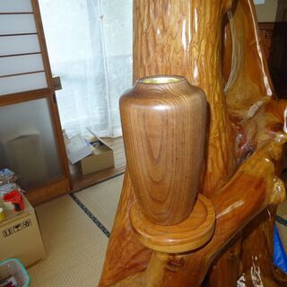 天然木☆欅／けやき／ケヤキ 置物 オシャレ 大迫力 木工工芸品 希少材