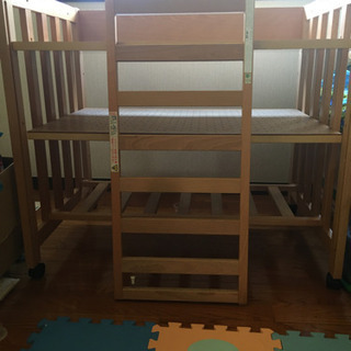 日本製 5wayベビーベッド「ミニベッド＆デスク」 石崎家具 - その他 