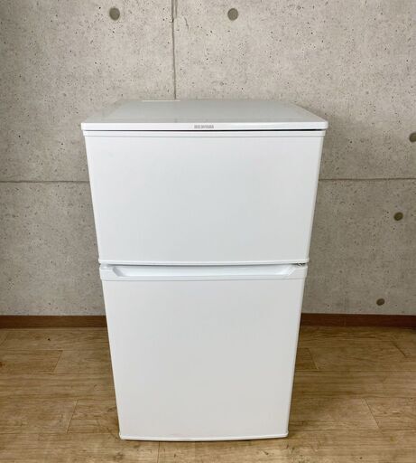 9*96 IRIS OHYAMA アイリスオーヤマ 2ドア冷凍冷蔵庫 90L IRR-A09TW-W 18年製 単身用