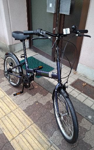TAKEDA] foresta 20吋 折り畳み自転車 外装6段/ネイビーｘブラック 