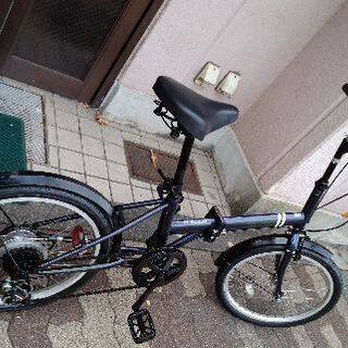 TAKEDA] foresta 20吋 折り畳み自転車 外装6段/ネイビーｘブラック 
