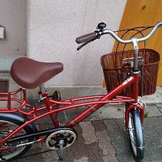 LOISIR[ロワジール]20吋 コンパクト自転車 外装6段/レッド