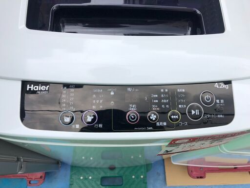 ☆中古 激安！！ Haier　洗濯機　4.2ｋｇ　JW-K42H形　2015年製　DI051　￥7,000！！