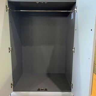 苫小牧バナナ】クローゼット・ワードローブ ミラー付き BSⅡ-32N 衣類 