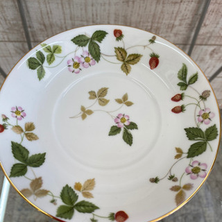愛品館江戸川店】WEDGWOODワイルドストロベリーペアテイーセット6点