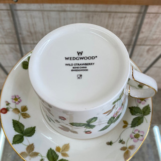 愛品館江戸川店】WEDGWOODワイルドストロベリーペアテイーセット6点