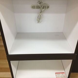 2枚扉レンジボード スリム ブラウン 【トレファク岸和田店】