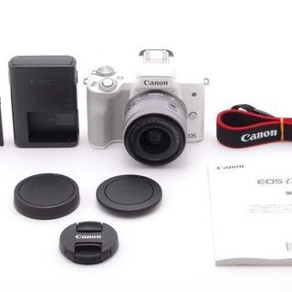 ◇新品級＆自撮り＆スマホ転送◇キヤノン kiss M レンズキット