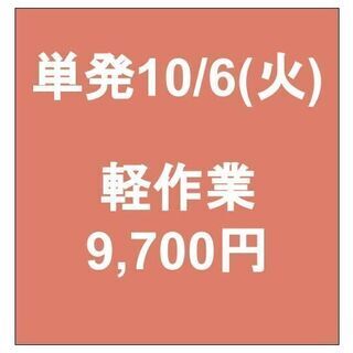 【急募】 10月06日/単発/日払い/川崎区:物流センター内で倉...