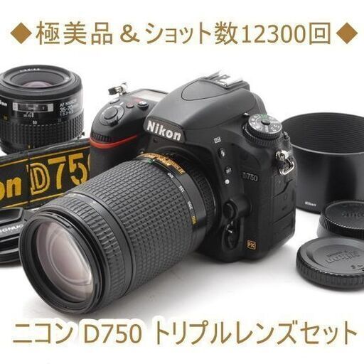 森の雑貨屋さん ☆美品☆NIKON D750 ズーム\u0026単焦点トリプルレンズ