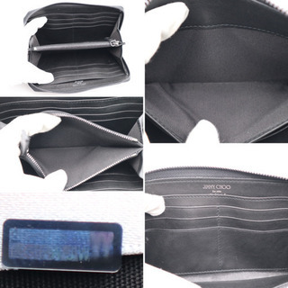 《JIMMY CHOO/カーナビ ラウンドファスナー》Aランク 袋 箱 極美品