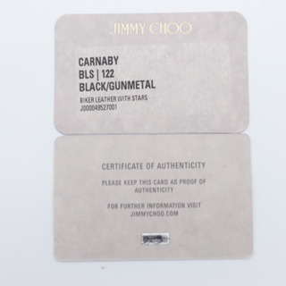 《JIMMY CHOO/カーナビ ラウンドファスナー》Aランク 袋 箱 極美品