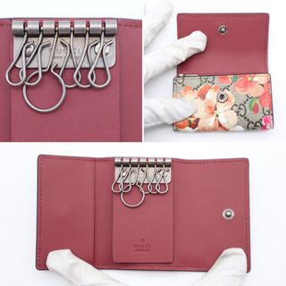 《GUCCI/GGブルームス 6連キーケース》 Sランク 未使用品 極美品 花柄