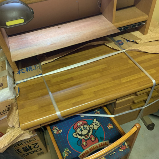 くろがね スーパーマリオ 学習机 マリオ 木製 子供机 椅子 キャラクター ビンテージ おかか8 真駒内のその他の中古あげます 譲ります ジモティーで不用品の処分