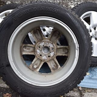 日産純正アルミホイール＆スタッドレスタイヤGEOLANDAR I/T-S【中古 
