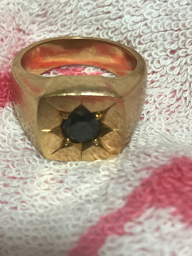 18金 印台 指輪