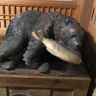 超特大 北海道 熊木彫り置物 貴重✨お値下げ中❣️