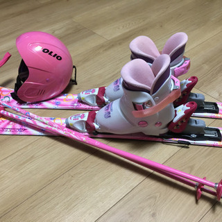 KAZAMA　子供用　スキー3点セット　＋ヘルメット