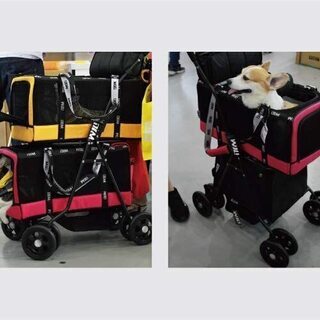 WILLAMAZING 台湾製 胴長・複数飼いペットキャリーバッグ WB-03 ﾋﾟﾝｸ