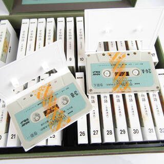 KF75・【定価120,000円】極美品 平家物語 カセットテープ 全６５本揃 ＮＨＫ 完品 古典講読 講師 水原一