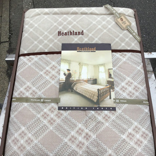 新品未使用　難あり。肌掛け布団　Heathland CHEQUE