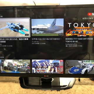 [取引完了]　YouTube対応スマートテレビ　LG 32LN5...