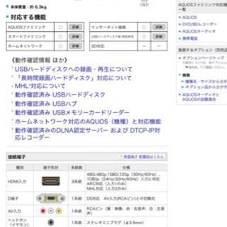 液晶　テレビ　SHARP 32型　LC-32W25-B