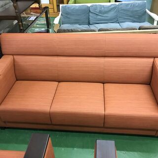 愛品館八千代店】業務用 未使用 応接ソファ3点セット【愛八SF】