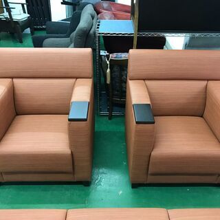 愛品館八千代店】業務用 未使用 応接ソファ3点セット【愛八
