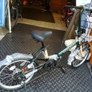 ☆特価新車! 20ｲﾝﾁ折畳み GEO*CROSS 6段変速 ﾓｽｸﾞﾘｰﾝﾒﾀﾘｯｸ♪税込!