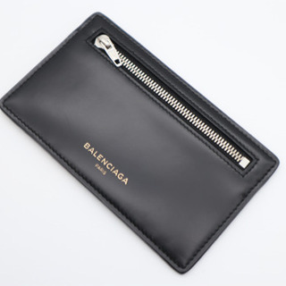 《BALENCIAGA/カードケース》バレンシアガロゴ ブラック Aランク 極美