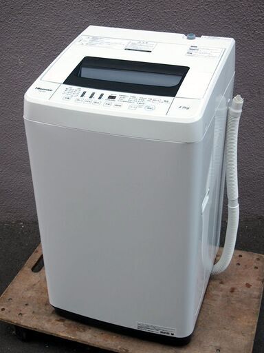 ⑭【6ヶ月保証付】19年製 ハイセンス 4.5kg 全自動洗濯機 HW-T45C【PayPay使えます】