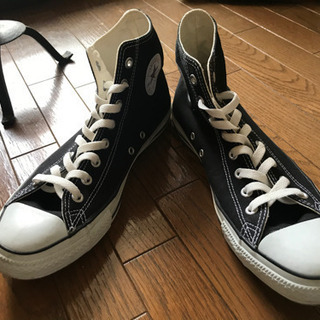 CONVERSEハイカット、スニーカー（黒）28.0