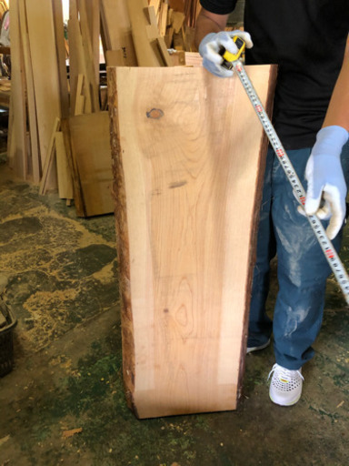 国産ヒノキ　耳付き　木材　DIY などに