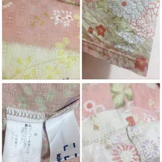 日本製✧kokoro]和エスニック ワンピース 桜色 和柄 アジアン 花柄