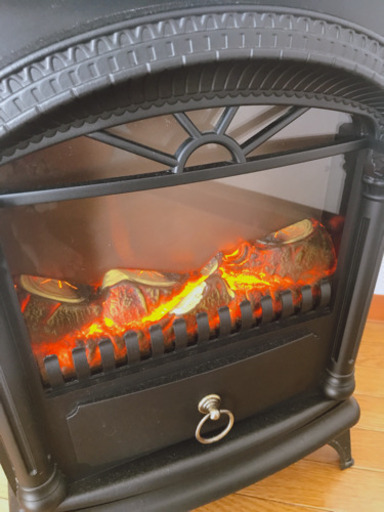 お洒落 暖炉型ファンヒーター薪ストーブ風美品暖房器具電気ストーブ Tikiban 東鷲宮のその他の中古あげます 譲ります ジモティーで不用品の処分