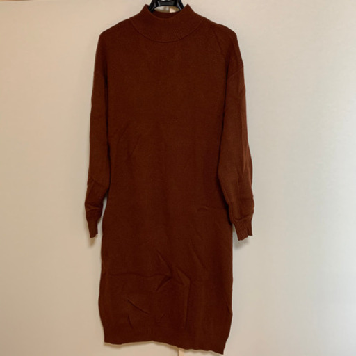 Gu ニットワンピースブラウンmサイズ Isa 津田沼のワンピースの中古 古着あげます 譲ります ジモティーで不用品の処分