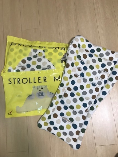 エアバギー ストローラーマット　人気　マルチドット柄　セット
