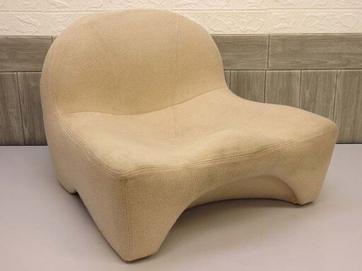 ss1591 馬具座椅子 ベージュ 座椅子 布張り ローチェア 骨盤ケア