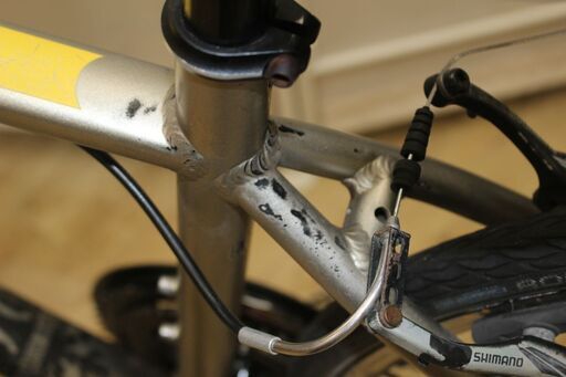 店R495)BIANCHI ROMAⅢ クロスバイク イエロー ビアンキ ローマⅢ 自転車