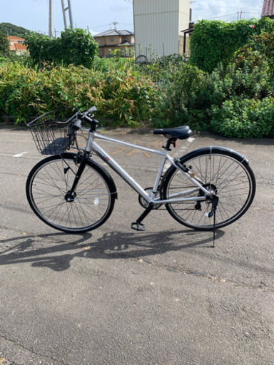 自転車　27インチ　ほぼ新品　七段変速付